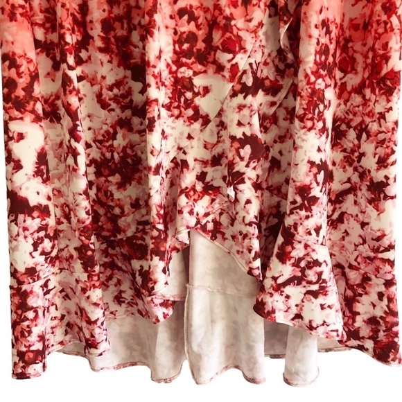 Victoria Harbour Dress Floral Surplice Ruffle Hem Size XL - Picture 3 of 11